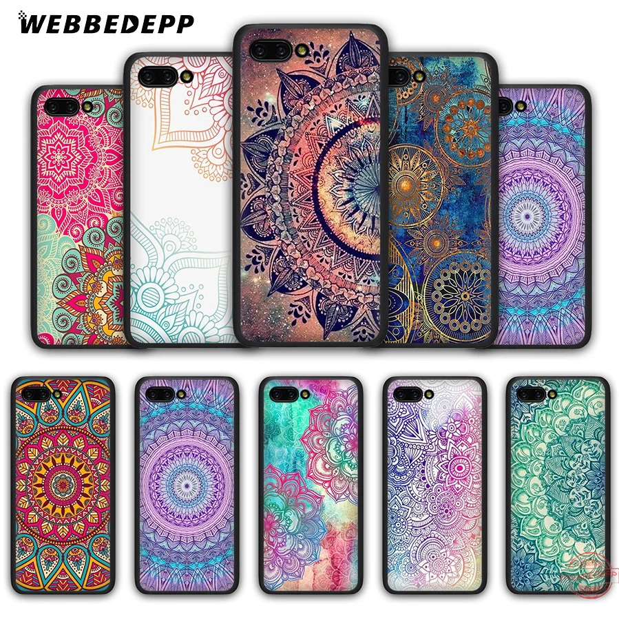 WEBBEDEPP Mandala Flower Soft Case for Honor 20 10 9 9X 8 Lite 8C 8X 7X 7C 7A 3GB 6A Pro View | Мобильные телефоны и