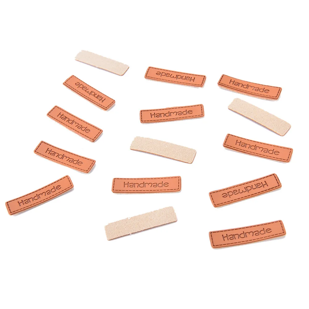Кожаная этикетка ручной работы пэчворк DIY шитье ткань одежда ремесла оптовая
