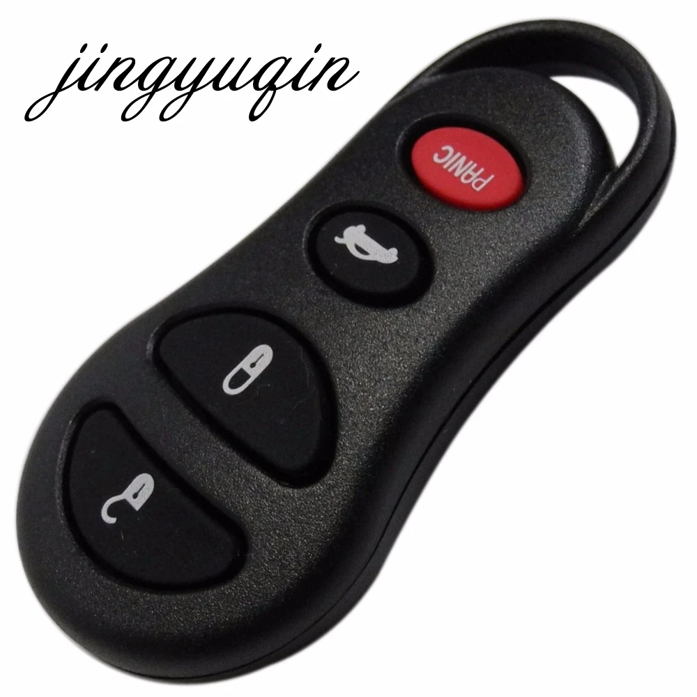 jingyuqin 4 Button Remote Keyless Key Fob Shell Case for Jeep Liberty