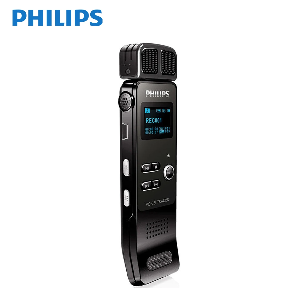 Philips PCM диктофон беспроводной микрофон HD шумоподавление мини диктофон 30 м запись на большие расстояния VTR7100