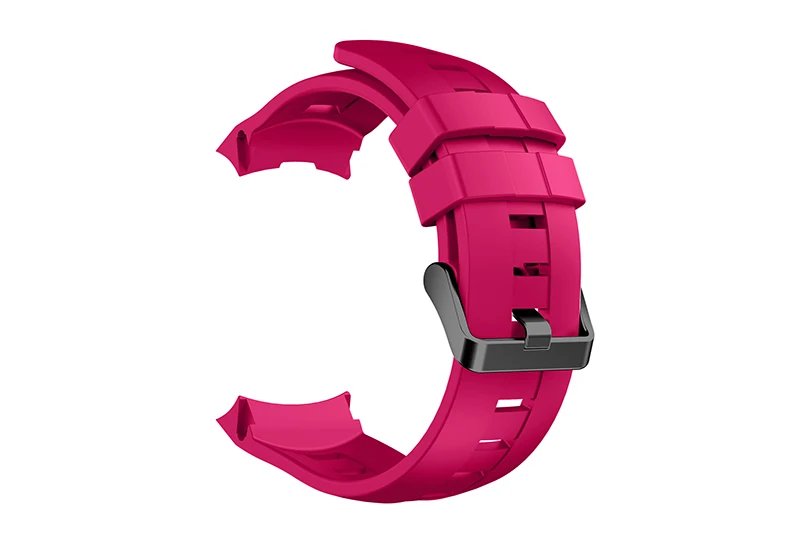 Силиконовые часы ремешок для Suunto AMBIT3 вертикальный браслет для Suunto траверс/Alpha/Spartan Замена ремешков с инструментами - Цвет: Rose red