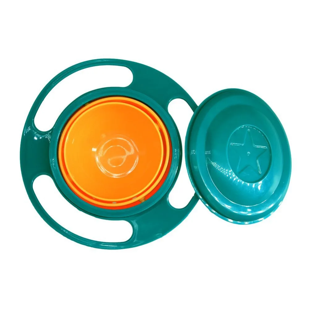Rotaci/ón de 360 grados Platos de alimentaci/ón para beb/és Platos /únicos a prueba de derrames Vajilla para beb/és para ni/ños Tazones para giroscopios para beb/és Juguetes