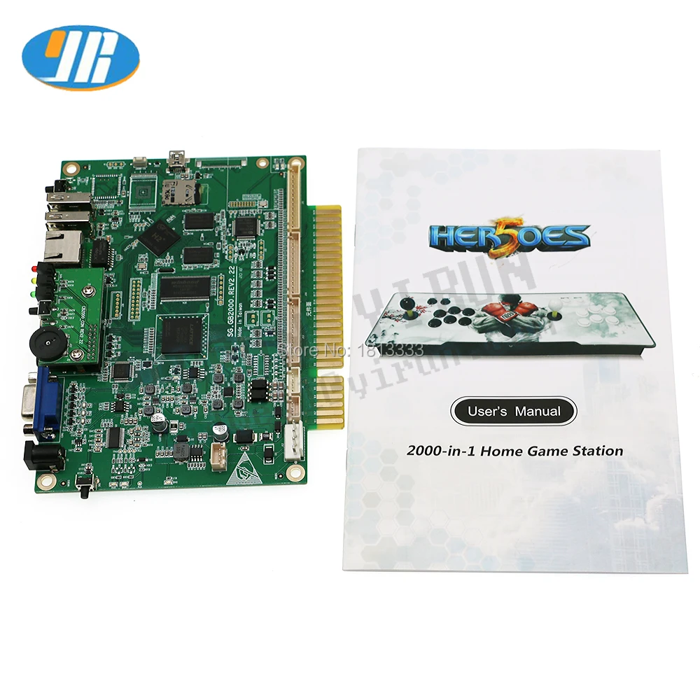 

2pcs 2020 Games in 1 Arcade PCB Board HDMI VGA Output Video Arcade Machine Motherboard HEROES 2020 In 1 Games