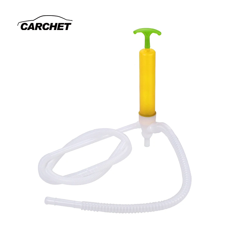 

Fuel Oil Diesel Hand Syphon Siphon Pump Transfer Petrol Liquid Fluid Yellow Car Manual Hand Gas Oil Liquid Syphon