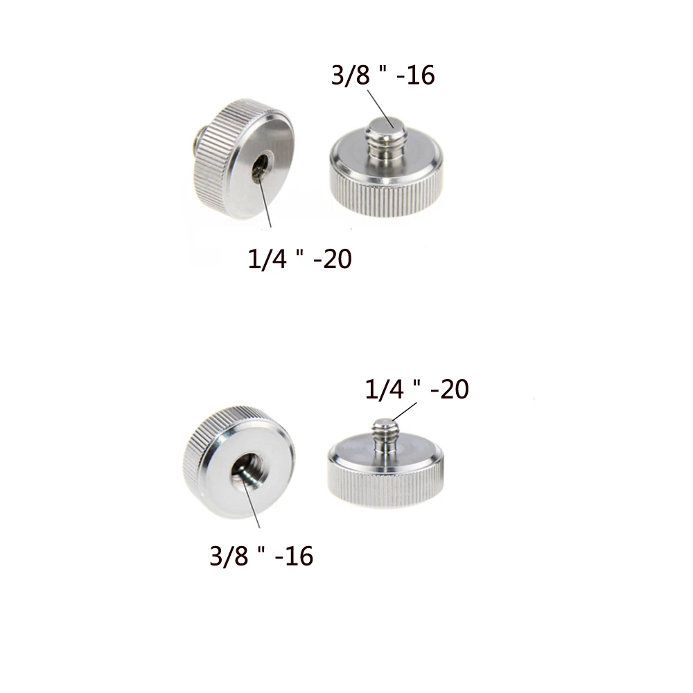 2 шт. винтовой адаптер для штатива с резьбой от 1/4 до 3/8 дюймов|screw adapter|screw thread