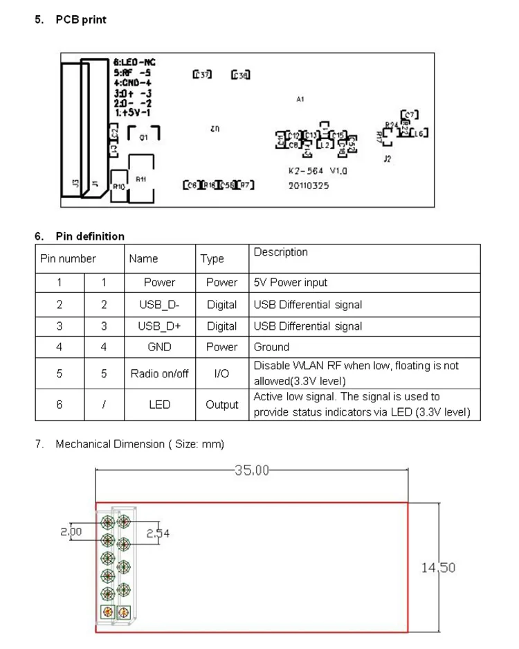 AR9271/AR9271L модуль беспроводной сетевой карты AR9271/AR9271L 150M дополнительная разработка беспроводной сетевой карты