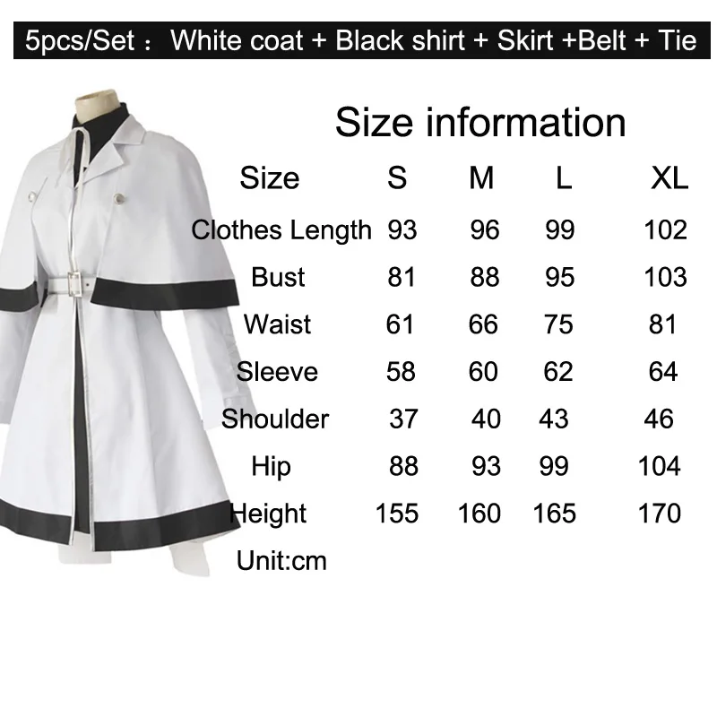 Coshome Tokyo Ghoul Kaneki Ken Cosplay Costumes Men Windbreaker Re Yonebayashi Saiko White Outfit Full Set For Halloween Party (4)