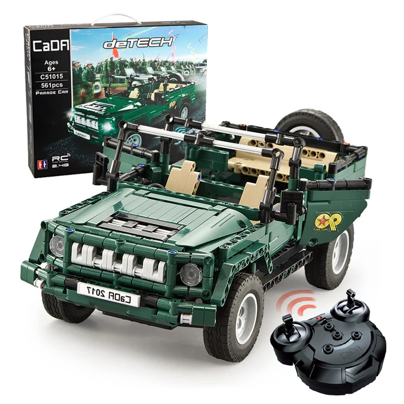 

561pcs Military Vehicles Legoed Technic City Building Blocks Bricks WW2 Army Soldier Weapons Parade Jeep Truck RC Car Model Toys