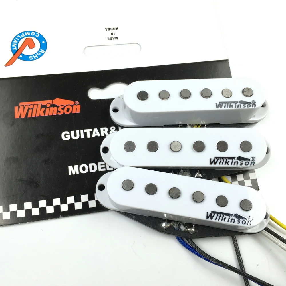 Wilkinson Premium 60 s WVS Alnico V однокатушные звукосниматели для гитары белые звукосниматели для электрогитары ST Сделано в Корее
