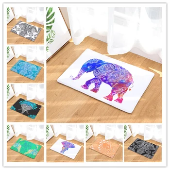 

Hongbo Vintage Thai elephant Doormat Bath Kitchen Carpet Decorative Anti-Slip Mats Room Car Floor Bar Rugs Door Home Decor Gift