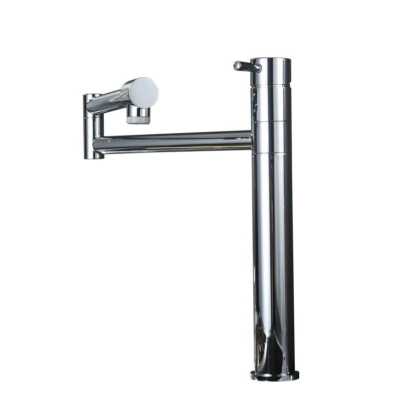 Modern Chrome hot and cold water basin Tap kitchen Foldable adjustable sink faucet