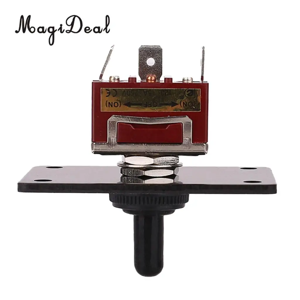 MagiDeal Boat Marine 3 Pin Up Down On/Off/On Momentary Toggle Switch Panel 12V 15A for Kayak Canoe Boating Dinghy Yacht Access