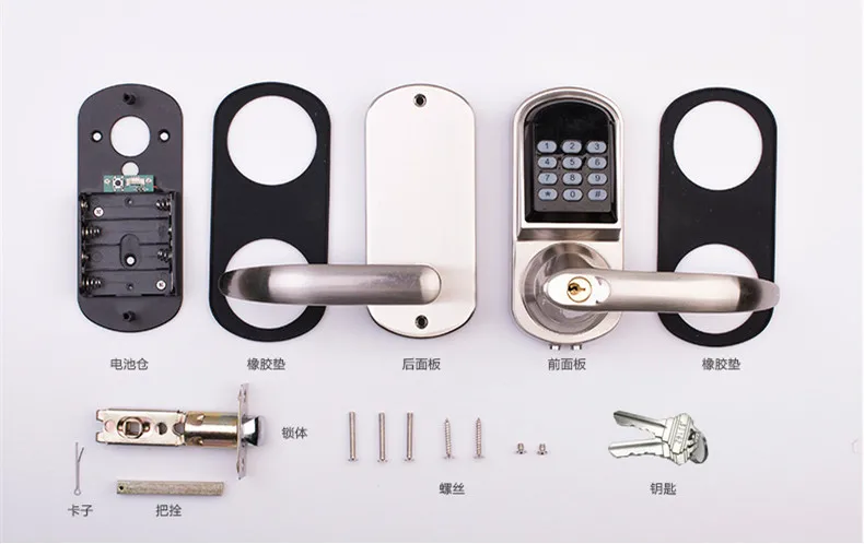 Bluetooth Electronic Door Lock With Smart Phone APP for Home Hotel Apartment-9