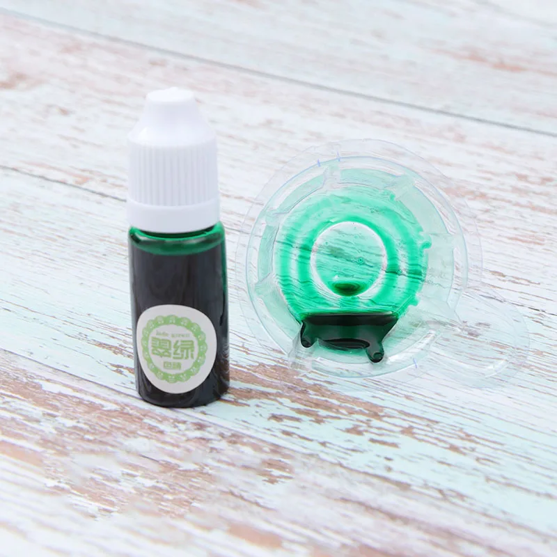 Green 1 шт. УФ Смола клейкий пигмент цветной жидкий окрашивающий КРАСИТЕЛЬ DIY аксессуар для изготовления ювелирных изделий AIC88 - Цвет: Green