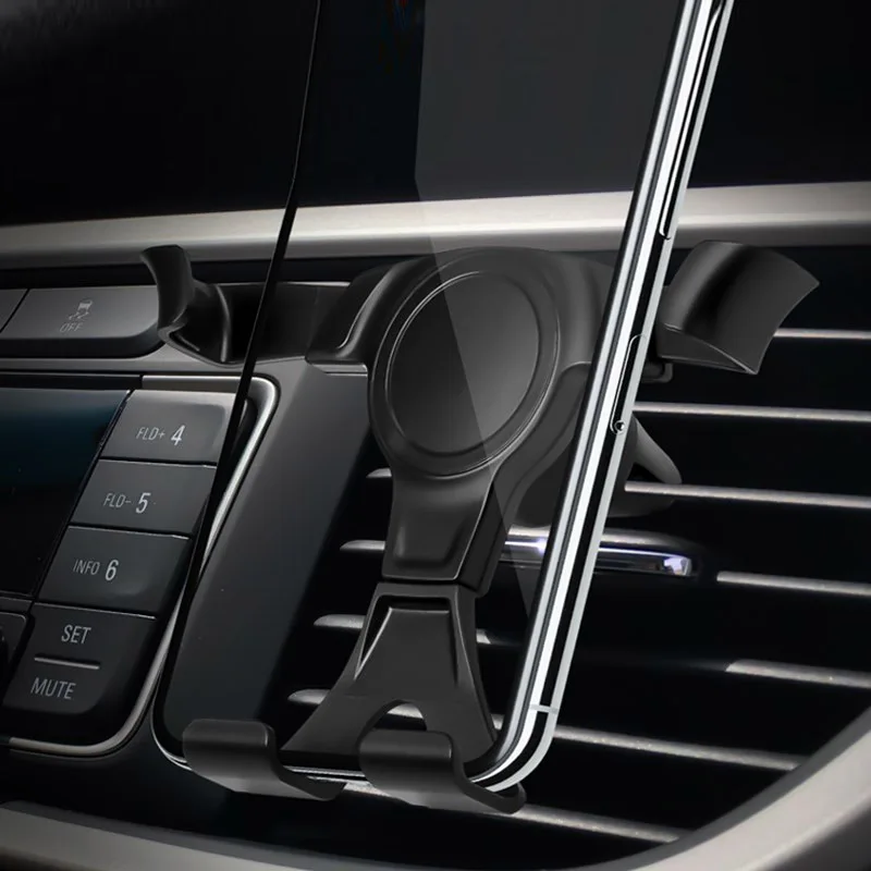 

Universal Car Holder Stand Mount Clip for Mobile Phone One-handed Operation Gravity Air Vent Car Phone Holder Support No Magnet