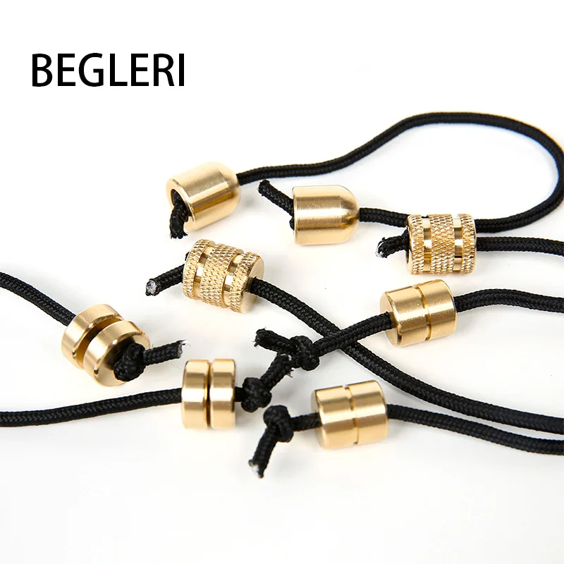 2018 Новый Begleri йо Непоседа игрушка Extreme для движения пальцами кончик пальца декомпрессии артефакт Медь Два бусины и один веревка Лидер продаж - изображение
