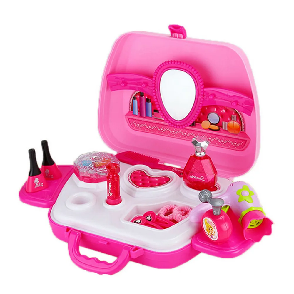 Complete Pretend Play Make Up Kit Little Girls Beauty Salon Toys