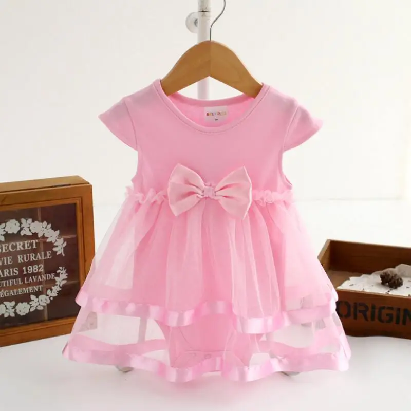 0-24M 2018 Summer Infant Newborn Girls Child Clothes Bow Baby Romper