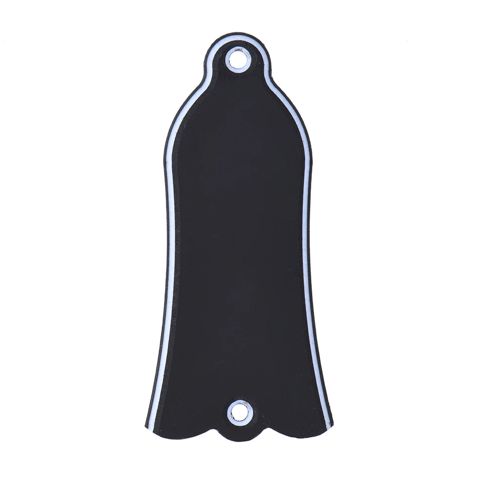 Truss rod cover Plate 2 ply black bell shape LP