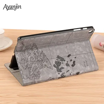 

Map Pattern PU Leather Smart Case For Samsung Galaxy Tab S5e 10.5 2019 SM-T720 SM-T725 T720 T725 Tablet Cover+Screen Film+Stylus
