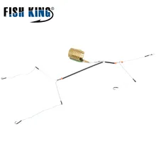 FISH KING, аксессуары для рыболовных инструментов, 1 шт., 30 г, 40 г, 50 г, 60 г, 70 г, 80 г, клетка для приманки с крючками для лески, фидерная ловля карпа, снасти