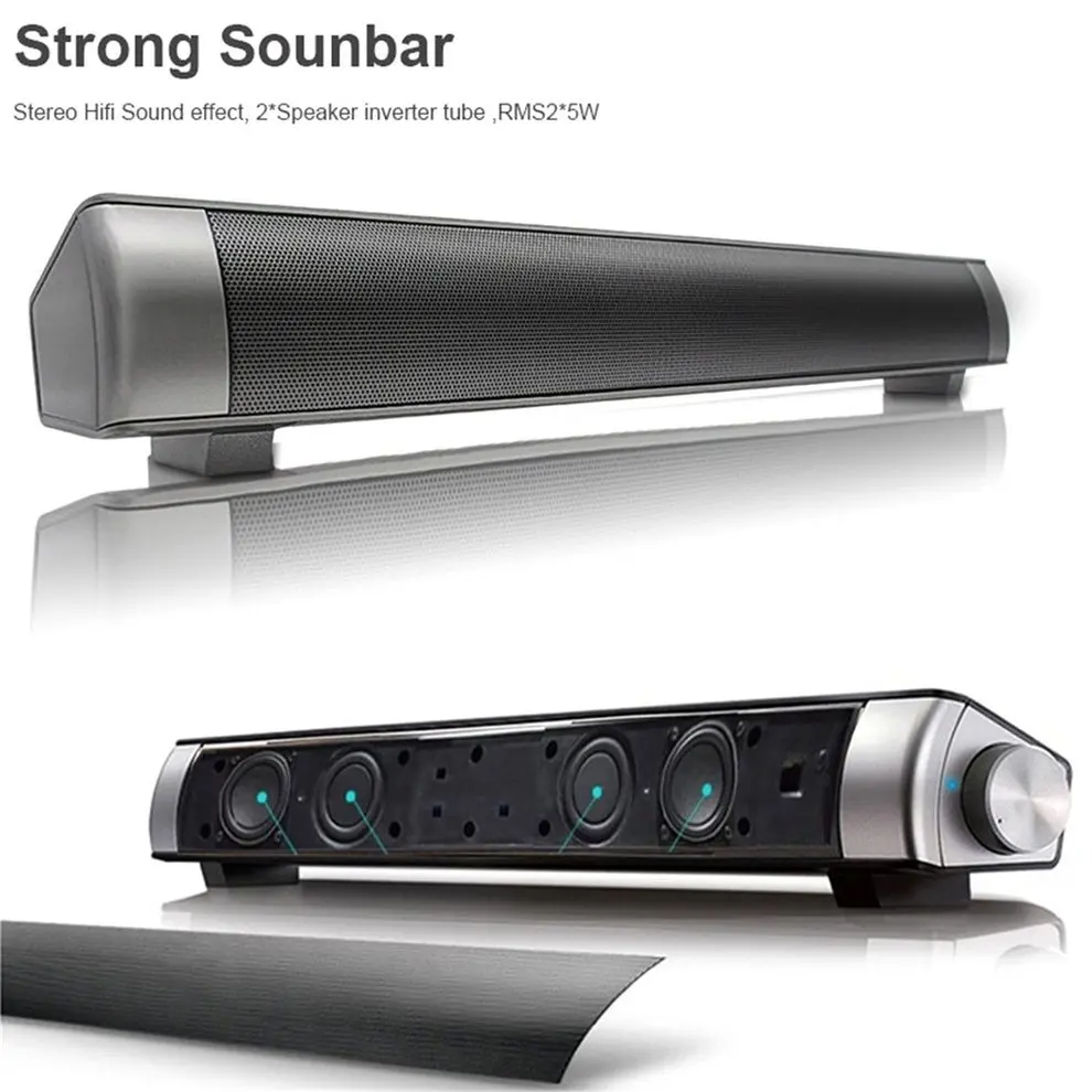 

Wireless Bluetooth MP3 Multimedia Speaker System Home Theater Soundbar Bluetooth Subwoofer With LED Indicator