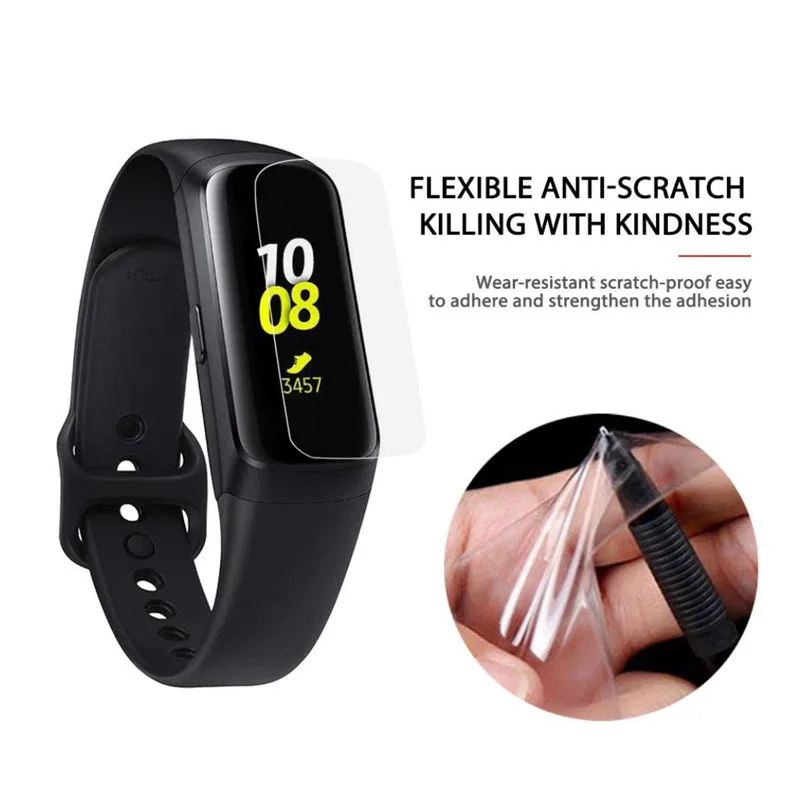 2 шт ТПУ Мягкая полная Защита для samsung watch Galaxy Fit R370/Fit-e R375 пленка умный Браслет Защитная крышка экрана