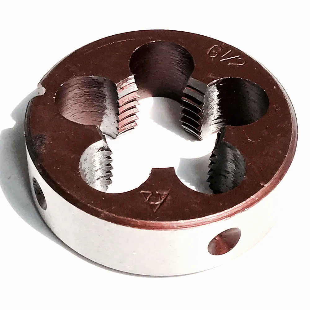 Threading Die Screw Die Tool HSS High Speed Steel uxcell 3//8 inches-24 UNF Right Hand Round Die Machine Thread Die