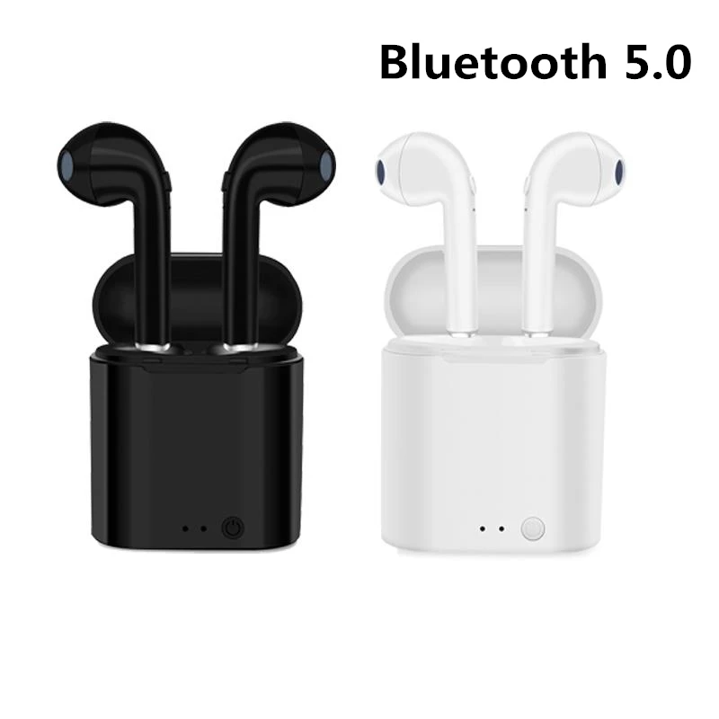 

New Wireless Bluetooth 5.0 Earphones I7 i7s TWS Earbuds Headset With Mic For Samsung Xiaomi 6 7 8 Redmi And Huawei LG iphone