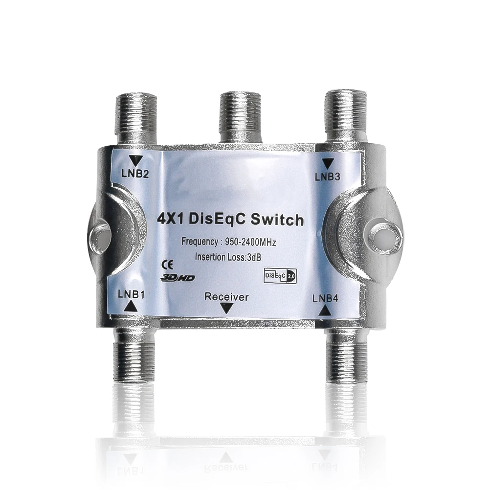 Kebidu LNB Бесплатный ТВ DiSEqC переключатель 4x1 спутниковой антенны плоский новейший