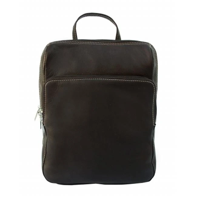 Piel 2401-CHC Chocolate Front Pocket Backpack