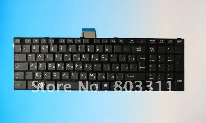 Клавиатура для ноутбука TOSHIBA Satellite L850 черная клавиатура toshiba RU keyboard world keyboard | Клавиатуры для замены -623145725