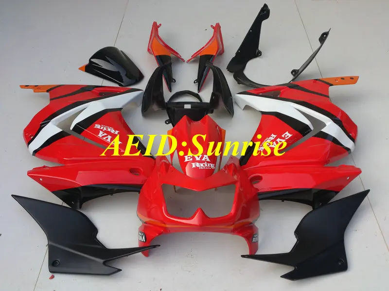 Комплект обтекателей под давлением для KAWASAKI Ninja ZX250R 08 09 10 12 ZX 250R EX250 2008 2012 ABS красный