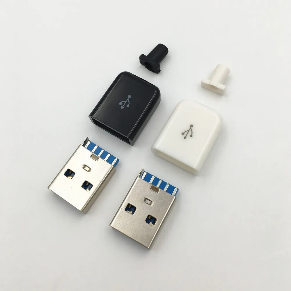 10 комплектов сделай сам разъем USB 3 0 A штекер 4pin сварочный тип гнездо в 1 паяльный