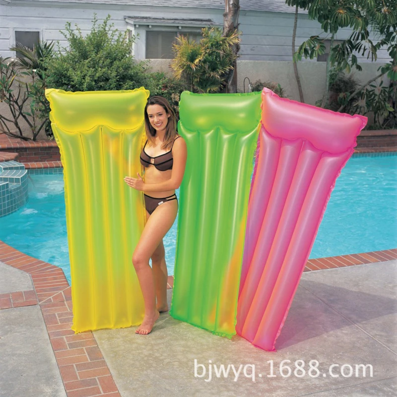INTEX colchoneta de pvc para agua, colchón de aire para natación, 183x76cm, juego de agua para playa, juego flotante de verano B39007|swimming air mattress|air mattressair mattresses swimming - AliExpress
