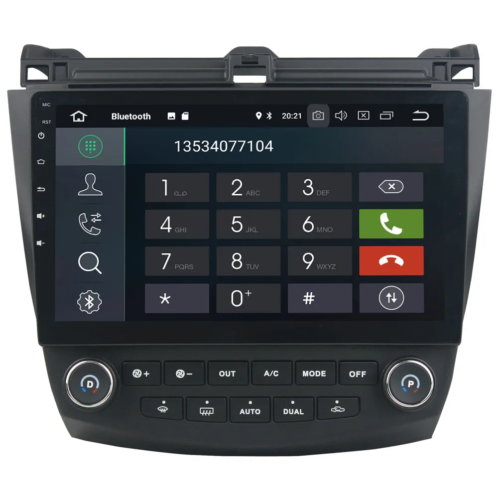 Best 10.1" IPS Octa Core 4G Android 8.1 4GB RAM 64GB ROM RDS BT Car DVD Multimedia Player Radio Stereo For Honda Accord 7th 2003-2007 2