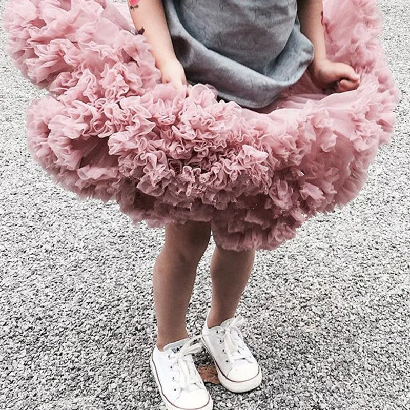 

0-10 Years Baby Girls Tutu Skirt Ballerina Pettiskirt Fluffy Children Ballet Skirts For Party Dance Princess Girl Tulle clothes