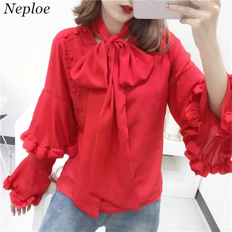 Aliexpress.com : Buy Neploe Peter pan Collar Ruffles Solid
