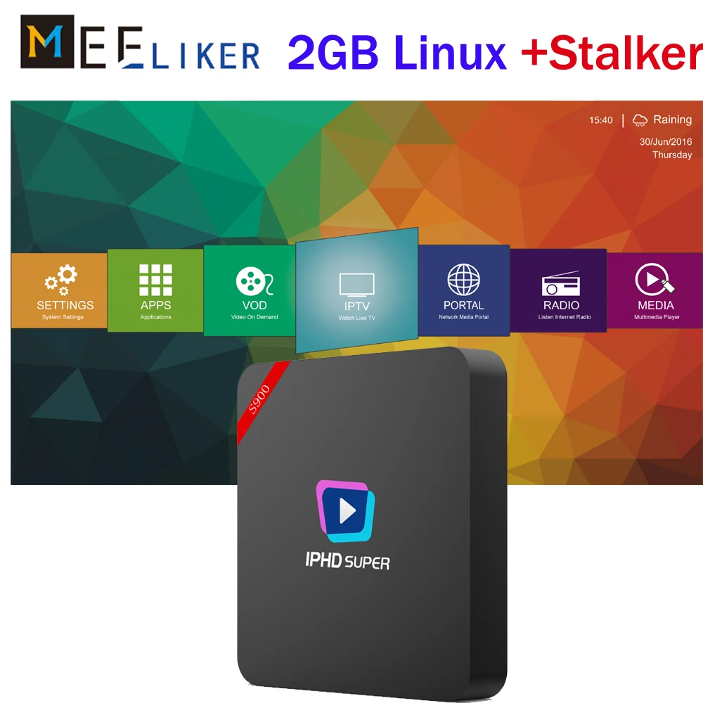 

Wholesale Cheap linux tv box 2GB ram streaming stalker IPTV media player IPHD super box IP-S900 Lan 2.4G WIFI smart set top box