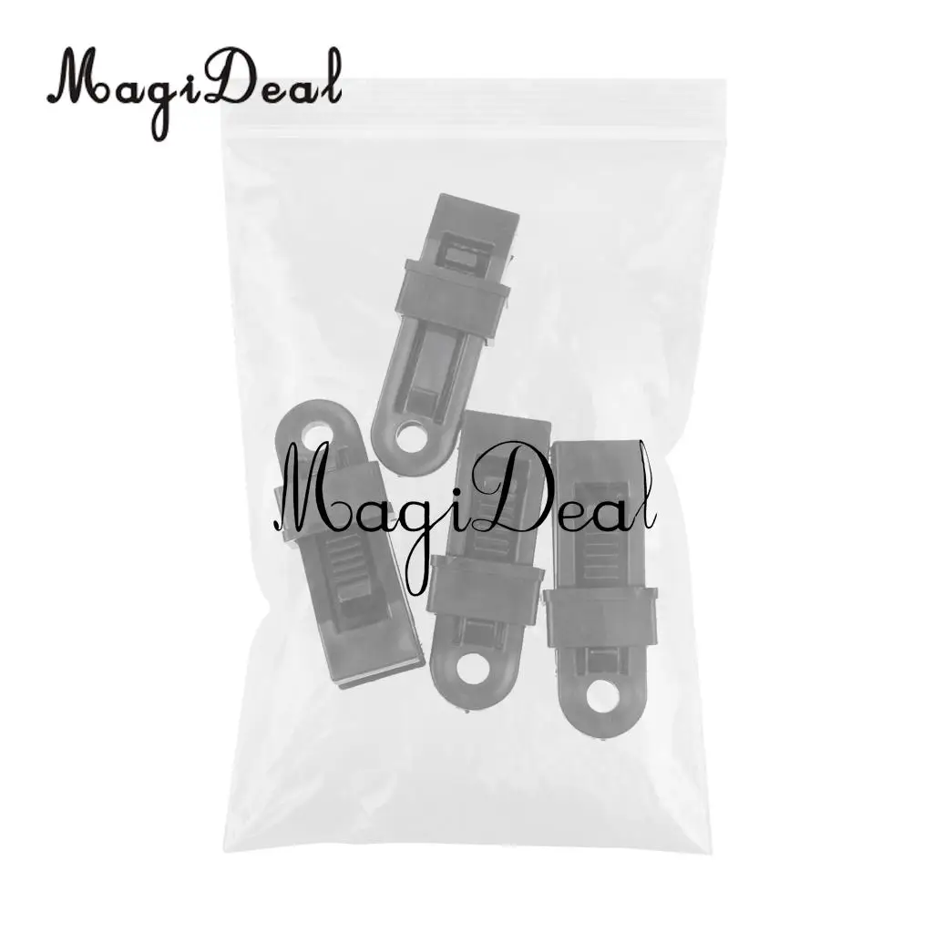 MagiDeal Outdoor Durable 4Pcs Awning Clamp Tent Tarp Clip Snap Hangers Camping Survival Tool for Travel Cover Car Boat Accessory