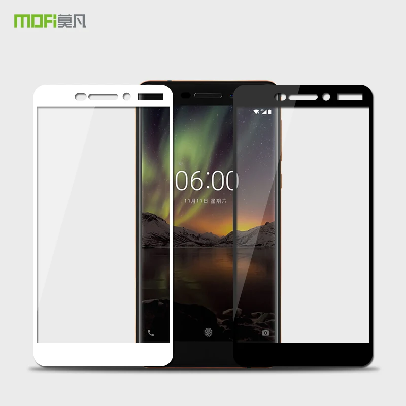 

Mofi Tempered Glass Screen Protector Film For Microsoft Nokia Lumia 6 2018 5.5" Toughened color Protective