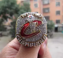 Foto Real! Envío de la alta calidad 2016 ANILLO de CAMPEÓN de BALONCESTO MVP CLEVELAND CAVALIERS Sólido Regalo al por mayor de la fábrica