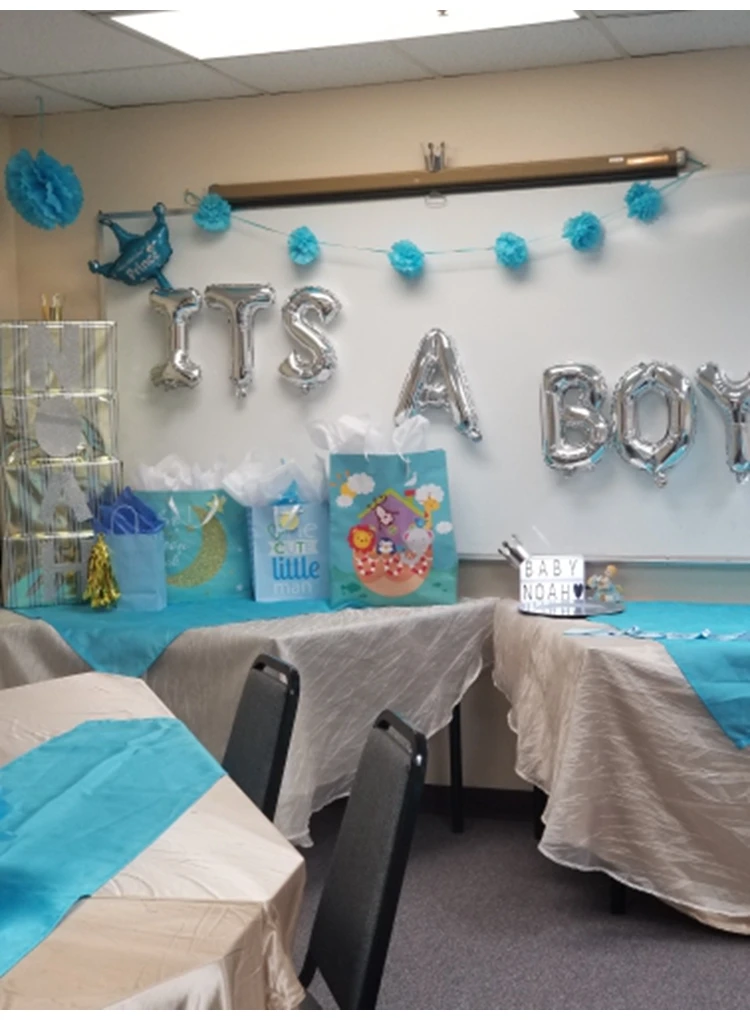 16 дюймов Baby Shower Фольга воздушные шары BabyShower вечерние украшения его для мальчиков и девочек с изображением слона Пол раскрыть игры с надписью Oh Baby столовых принадлежностей