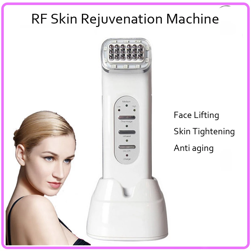 Infrared Red Light RF Radio Frequency Skin Collagen Regrowth Face Lifting Skin Tightening Wrinkle Removal Beauty Massager