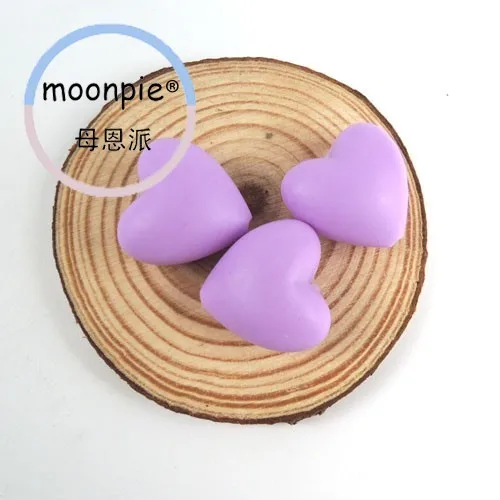Moonpie 8 шт. сердце силиконовая форма бусины Ассорти слингобусы уход за полостью рта младенца для paci цепи EA291 - Цвет: 8pcs