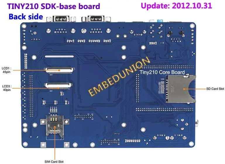 FriendlyARM S5PV210 Cortex A8 макетная плата, TINY210 SDK+ 7 дюймов сопротивление Сенсорный экран, 512MRAM+ 512 М SLC флэш-памяти, Android4.0