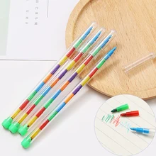 4 Pcs Kawaii DIY Replaceable Crayons Oil Pastel Colored Graffiti Pen for Painting Drawing Pen Art Supply 10/20 Colors Available