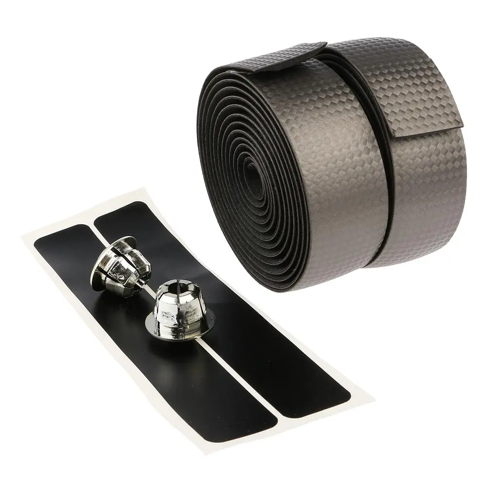 2Pcs Carbon Fibre Antiskid Cycling Road Bike Bicycle Handle Belt Strap