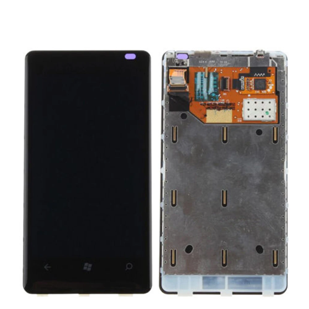 A + ЖК дисплей Дисплей чехол с подставкой и отделениями для карт NOKIA Lumia 800