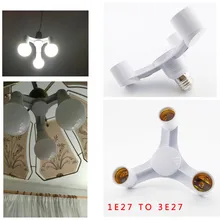 1-3 E27 разветвитель для ламп, патрон, адаптер, эклектический 110 В 220 В, Конвертеры, светодиодный светильник, подвесной адаптер